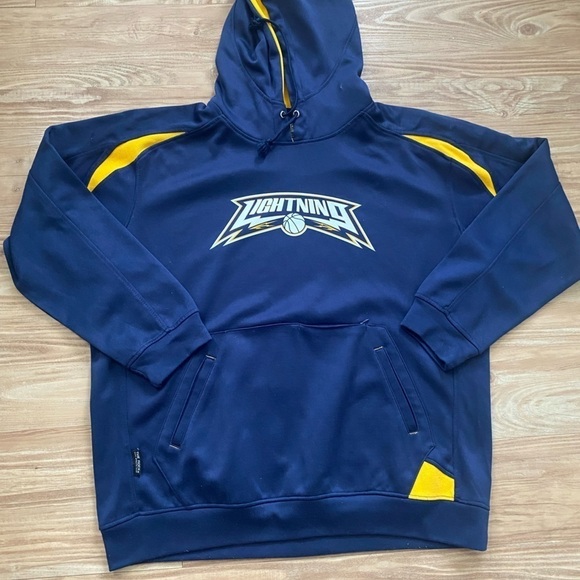 Lightning Blue and Gold Basketball Sweatshirt - Picture 3 of 7